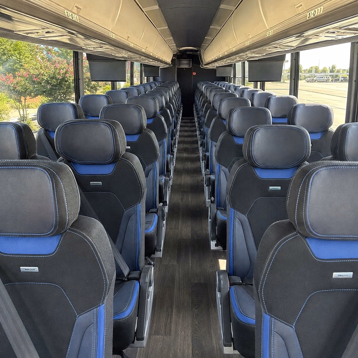 irving charter bus rental inside