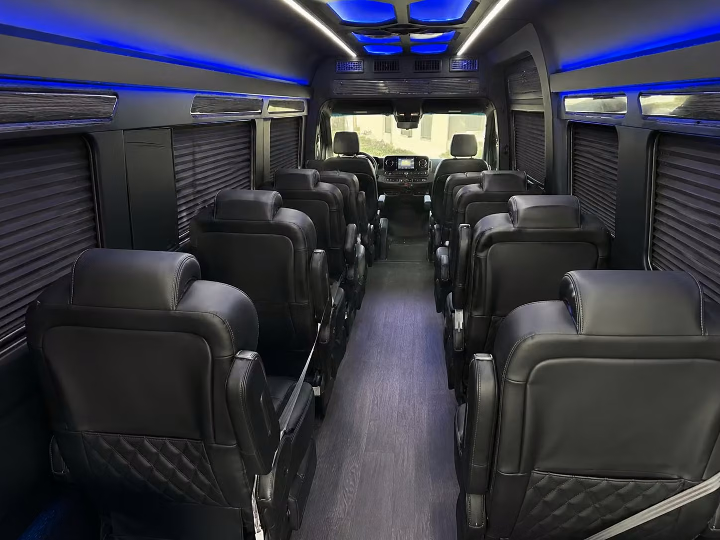 sprinter van with driver inside